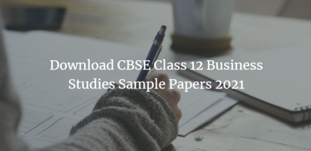 CBSE Class 12 Business Studies Sample