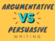 Argumentative and persuasive essay writing